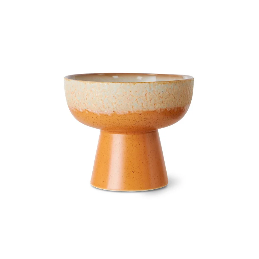 70s Ceramics: Tapas Bowl On Base, Dunes, S