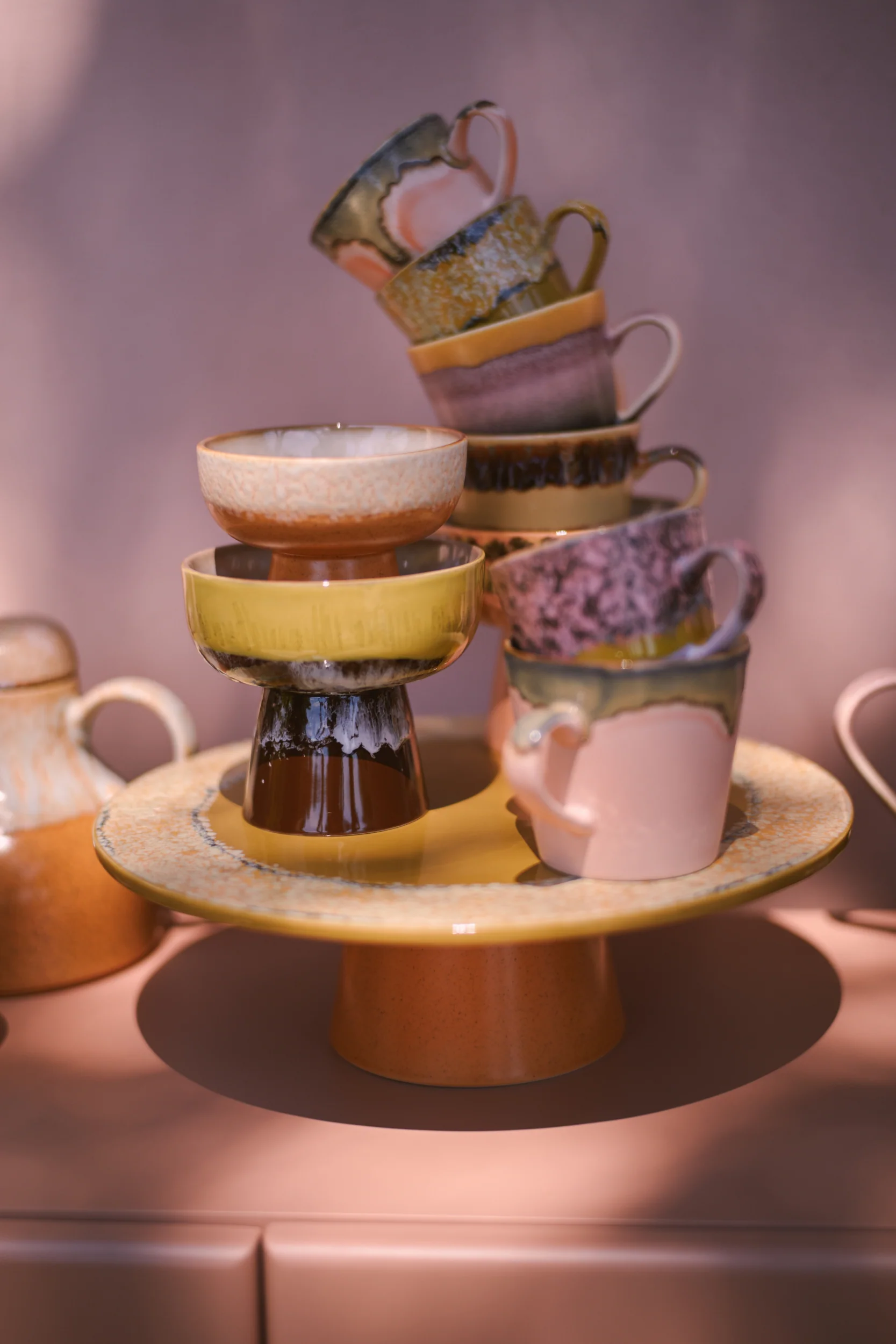 70s Ceramics: Tapas Bowl On Base, Dunes, S - Image 4