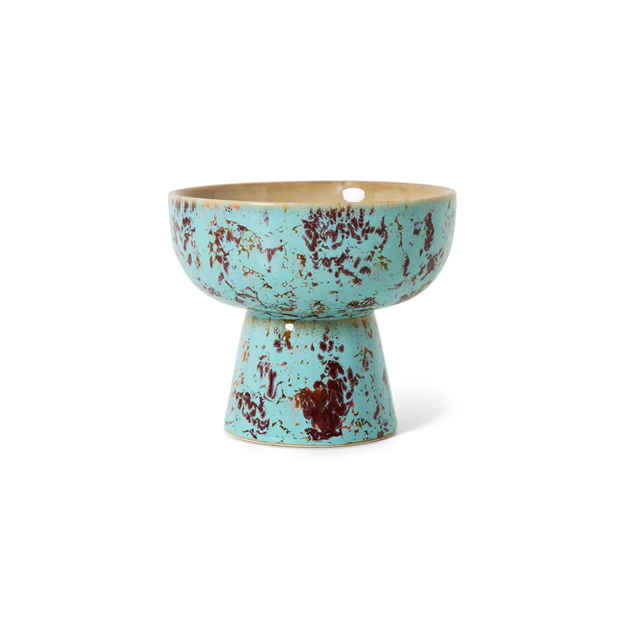 70's Ceramics: Tapas Bowl on Base S, Patina