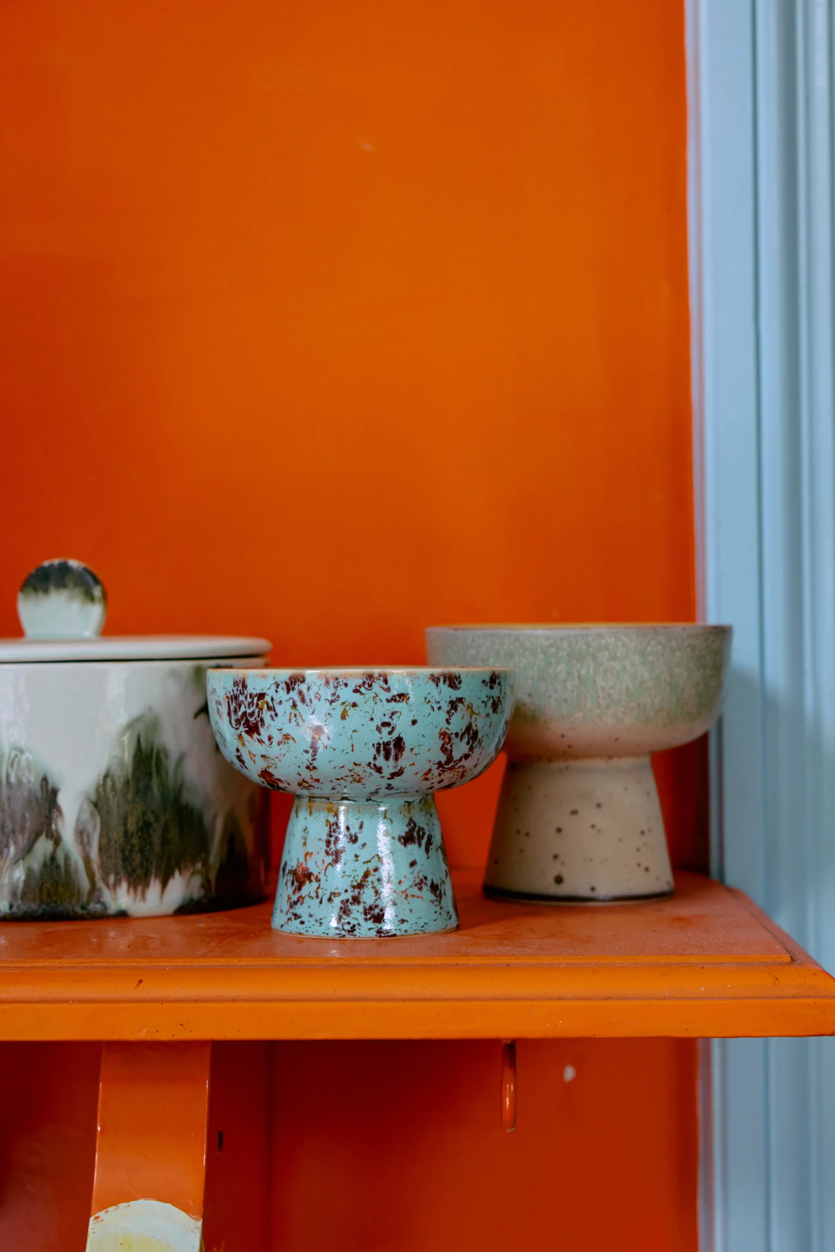 70's Ceramics: Tapas Bowl on Base S, Patina - Image 3