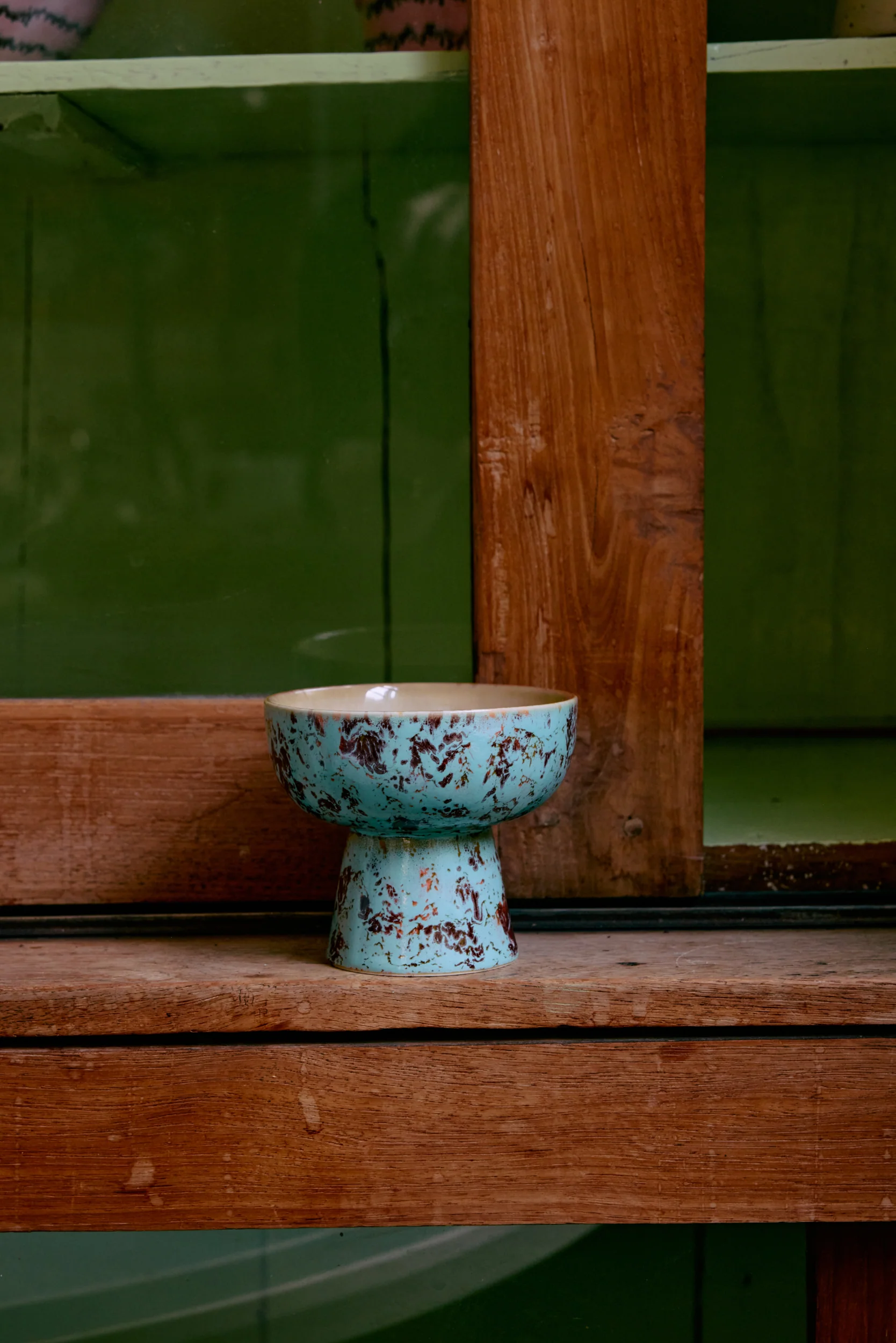 70's Ceramics: Tapas Bowl on Base S, Patina - Image 5