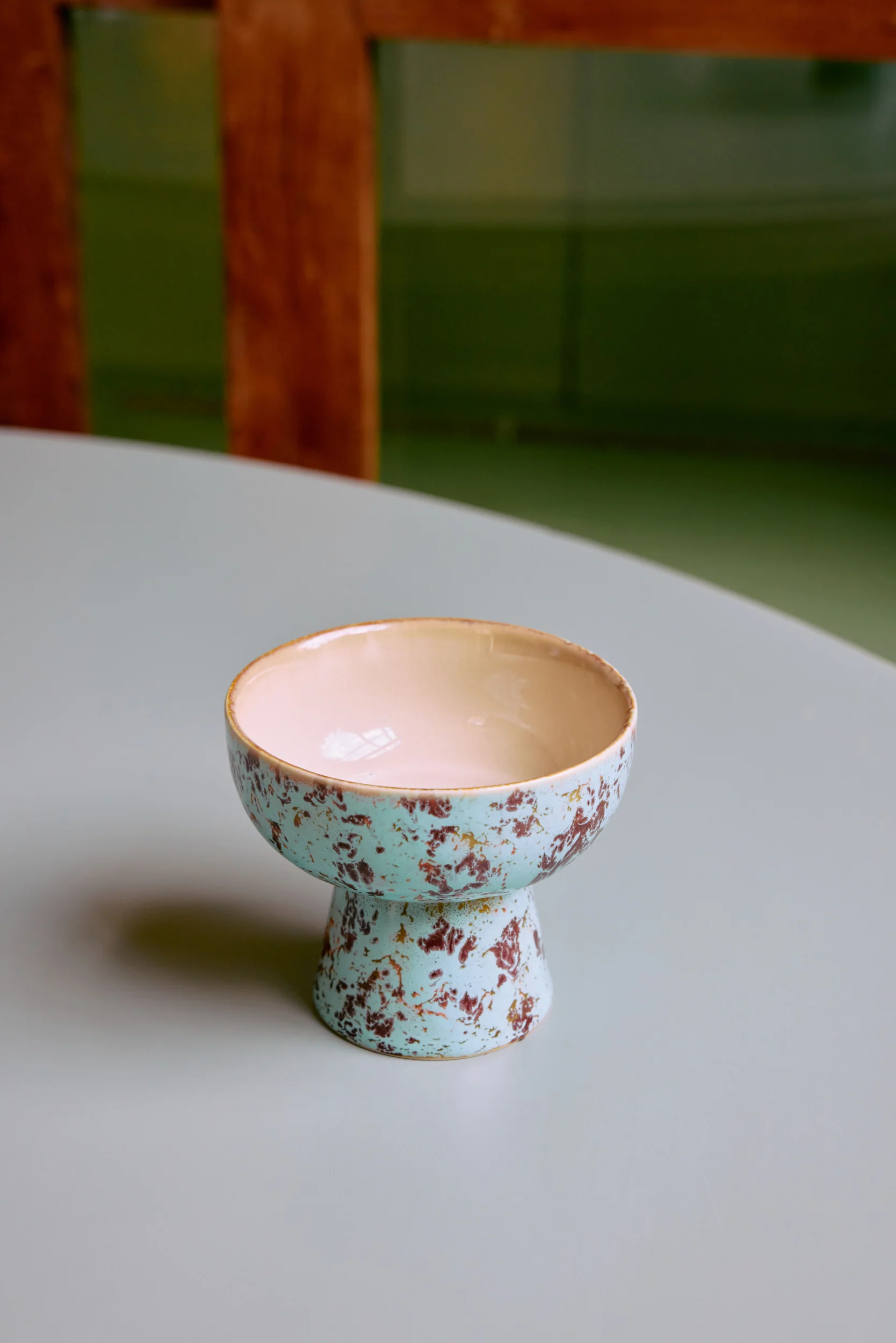 70's Ceramics: Tapas Bowl on Base S, Patina - Image 6
