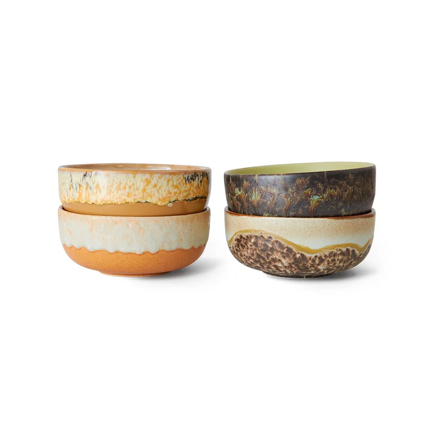70s Ceramics: Tapas Bowls Drift (Set Of 4)