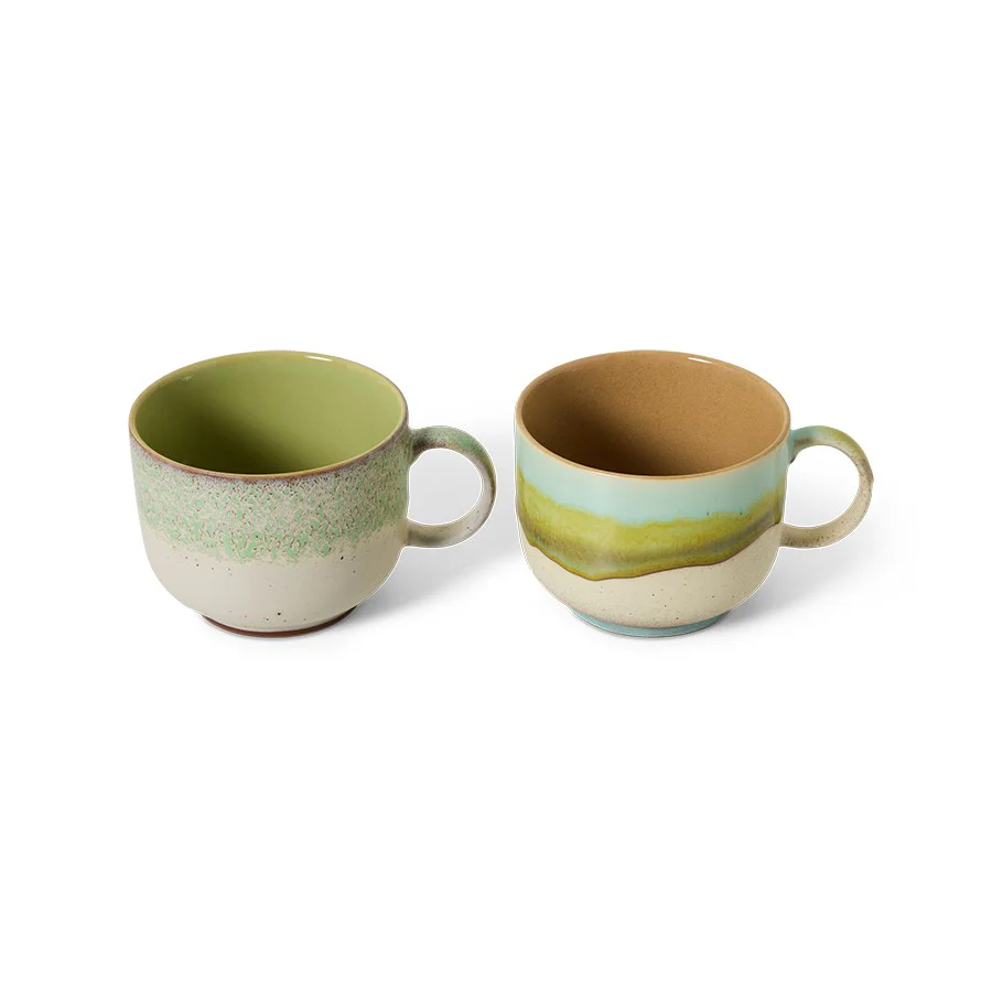 70's Ceramics: Tea Cups, Neo (Set of 2) - Image 3