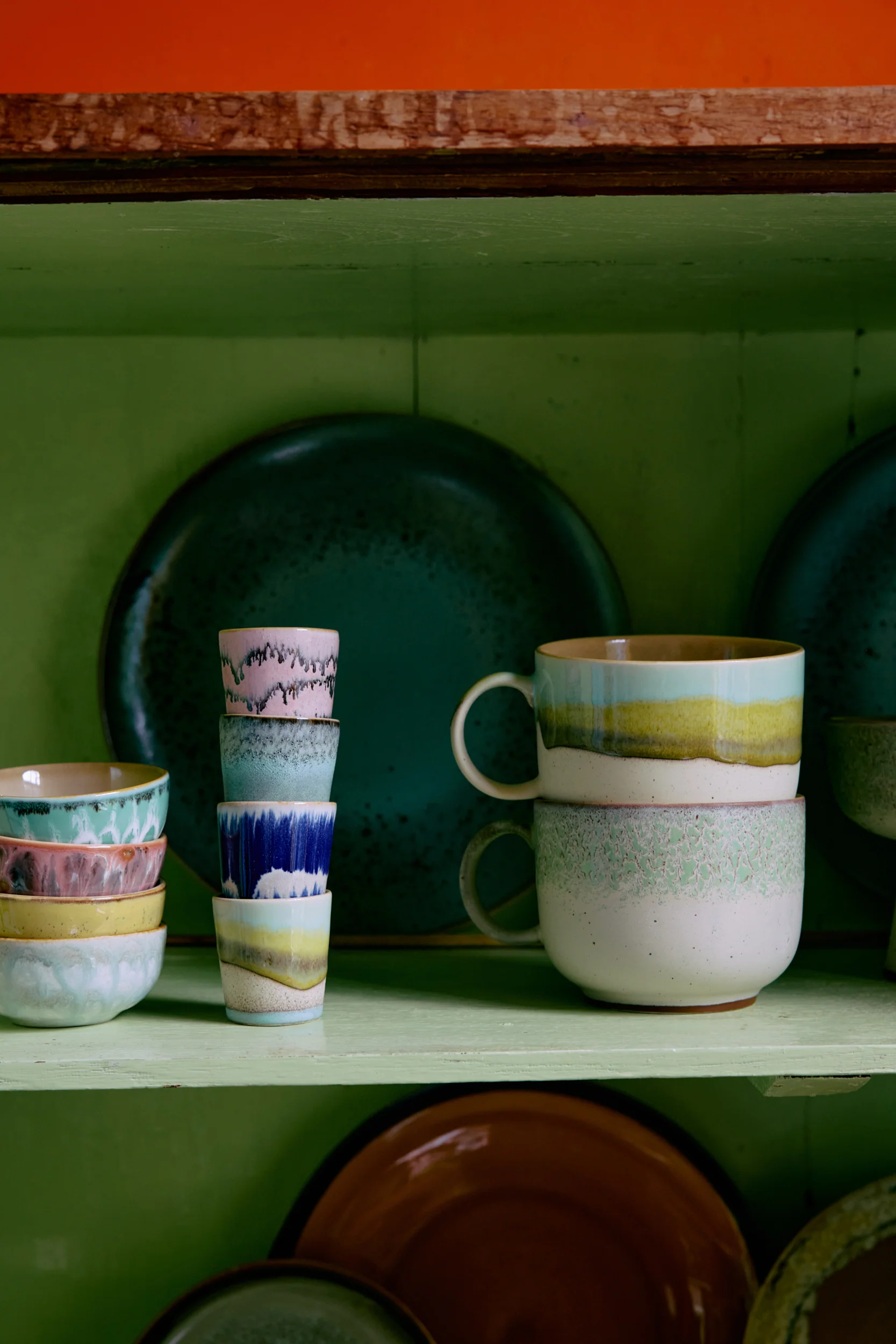 70's Ceramics: Tea Cups, Neo (Set of 2) - Image 5