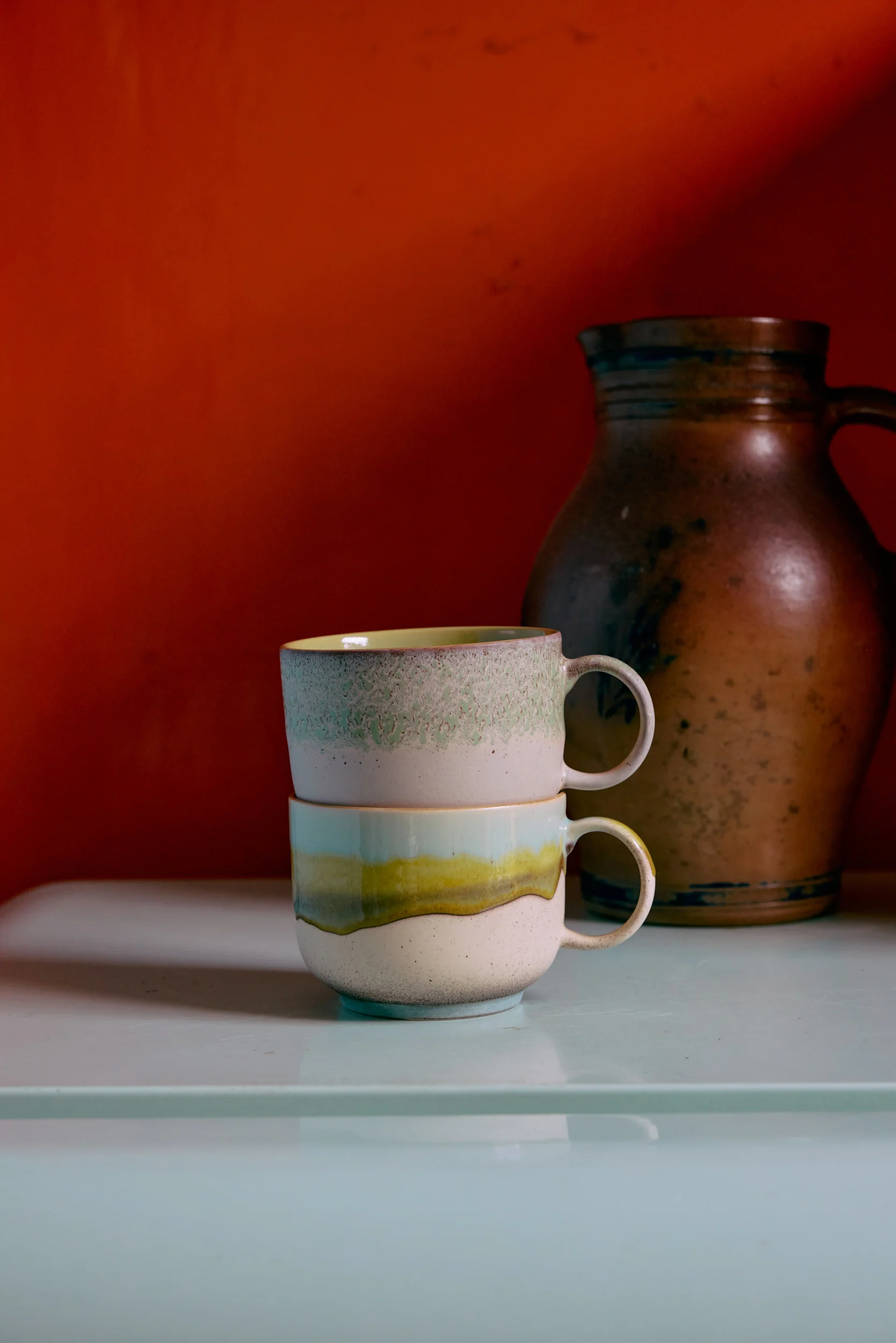 70's Ceramics: Tea Cups, Neo (Set of 2) - Image 6