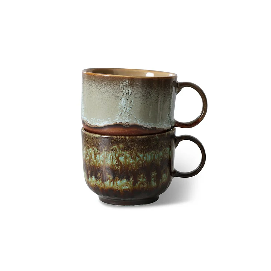 70's Ceramics: Tea Cups, Odyssey (Set of 2) - Image 2