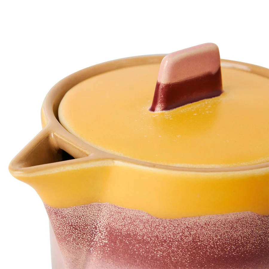 70's Ceramics: Tea Pot, Sunset - Image 3