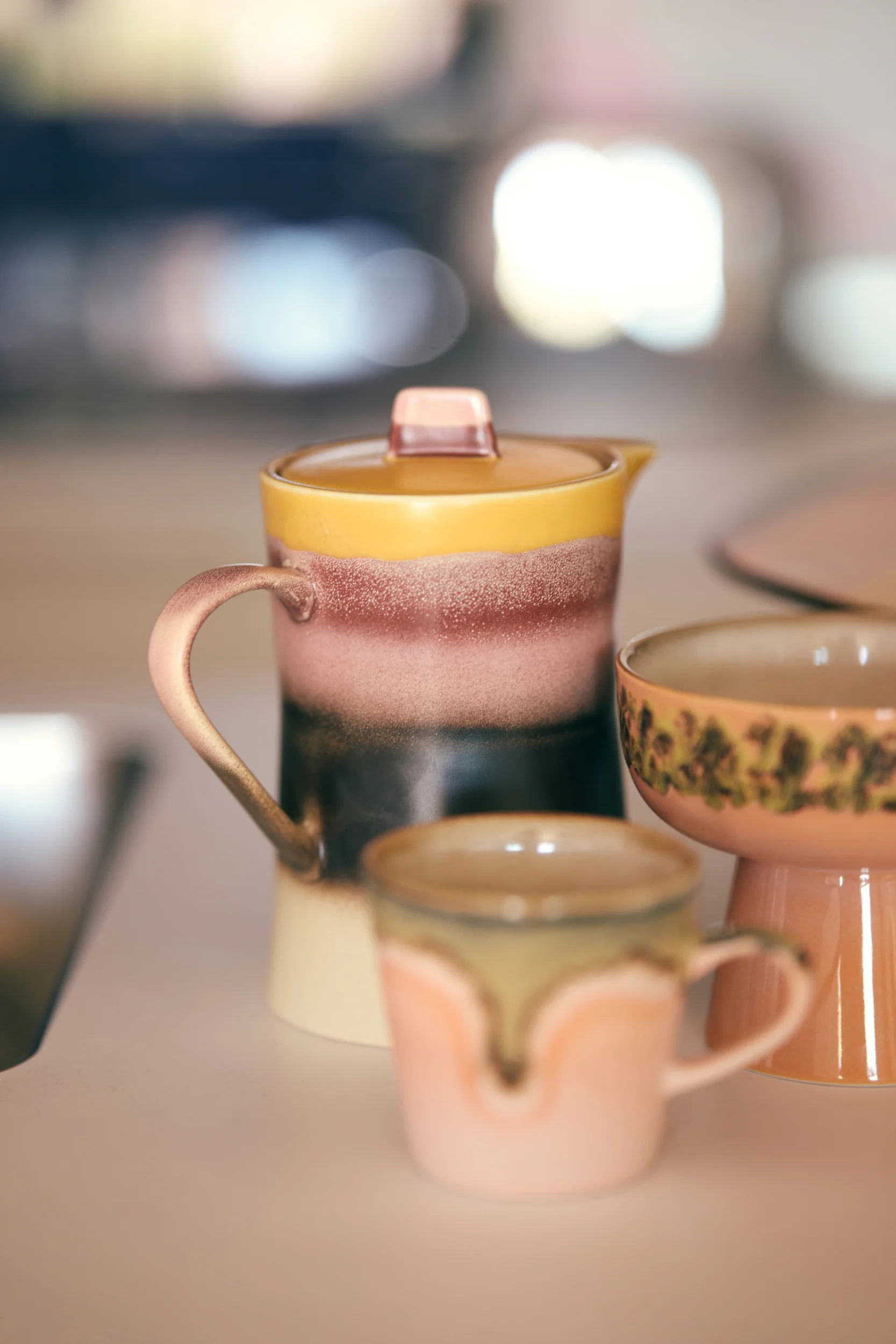 70's Ceramics: Tea Pot, Sunset - Image 5