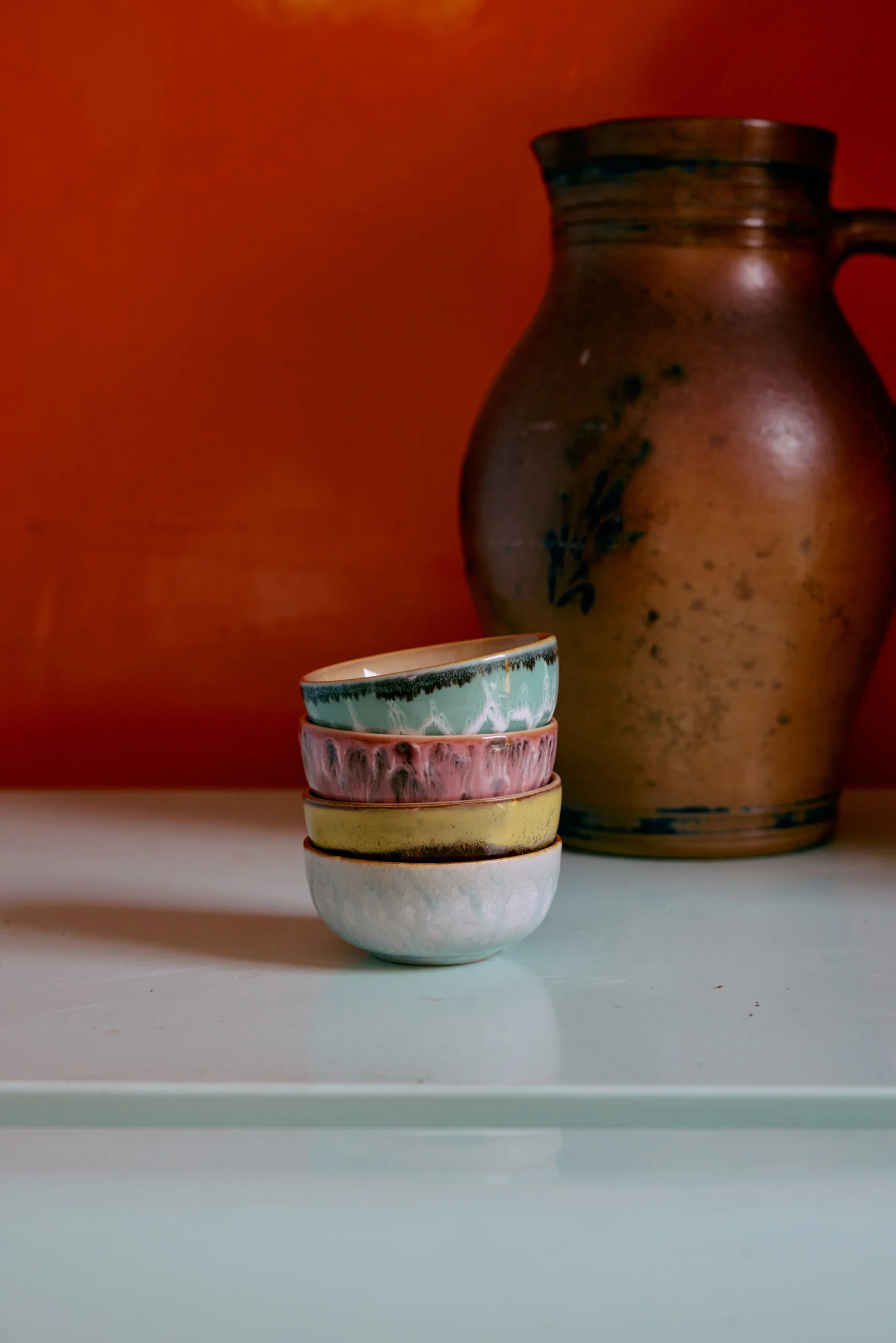 70's Ceramics: XS Bowls, Modernist (Set of 4) - Image 5