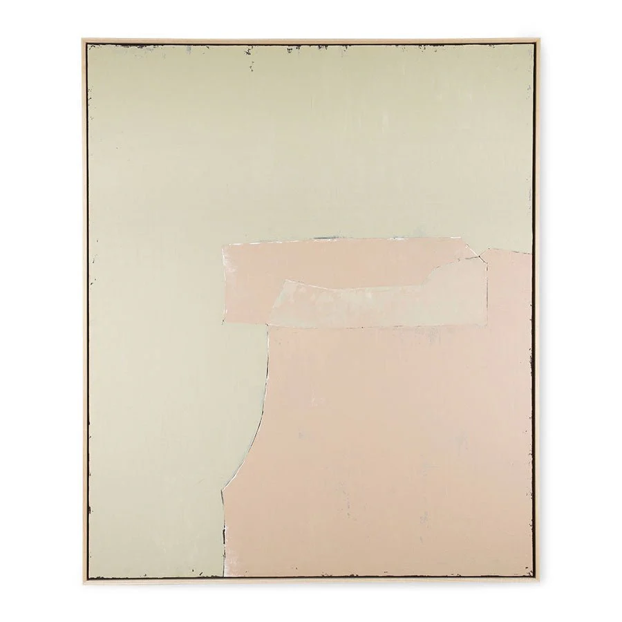 Abstract Painting Olive/Nude