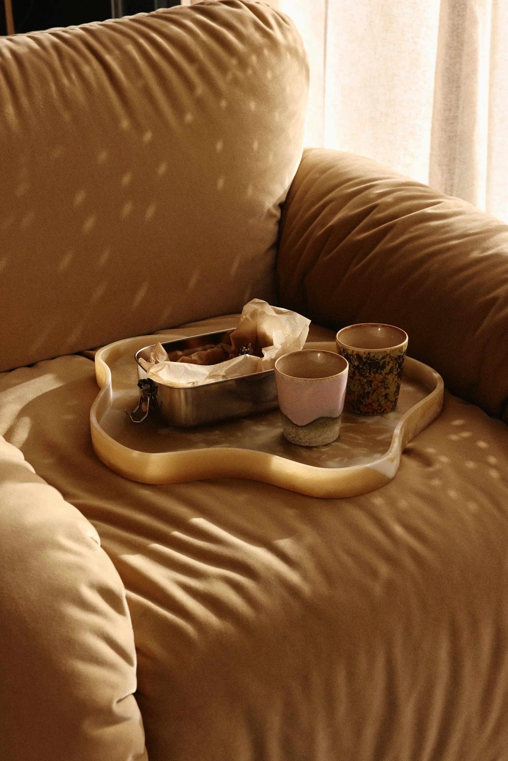Arc Lounge Fauteuil, Frame Ash, Royal Velvet, Cream - Image 5