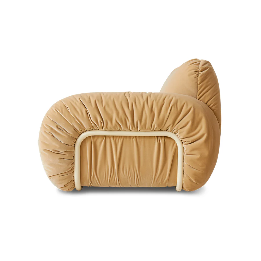 Arc Lounge Fauteuil, Frame Sand, Royal Velvet, Cream - Image 3