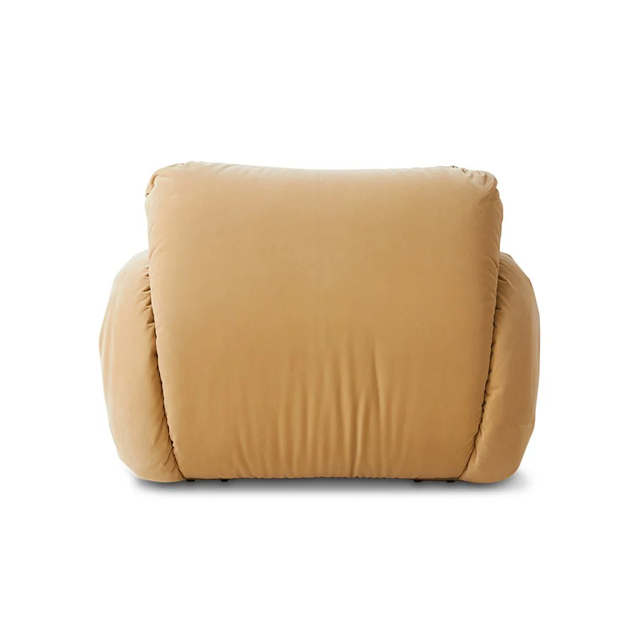 Arc Lounge Fauteuil, Frame Sand, Royal Velvet, Cream - Image 4