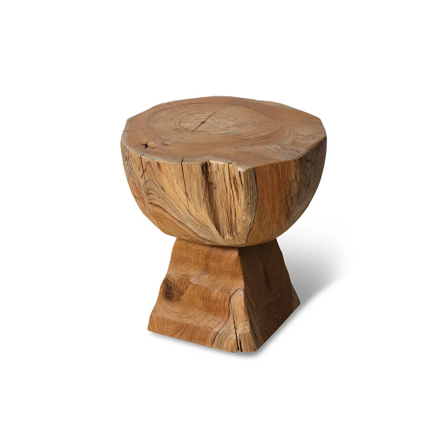 Arched Wooden Stool - Image 2