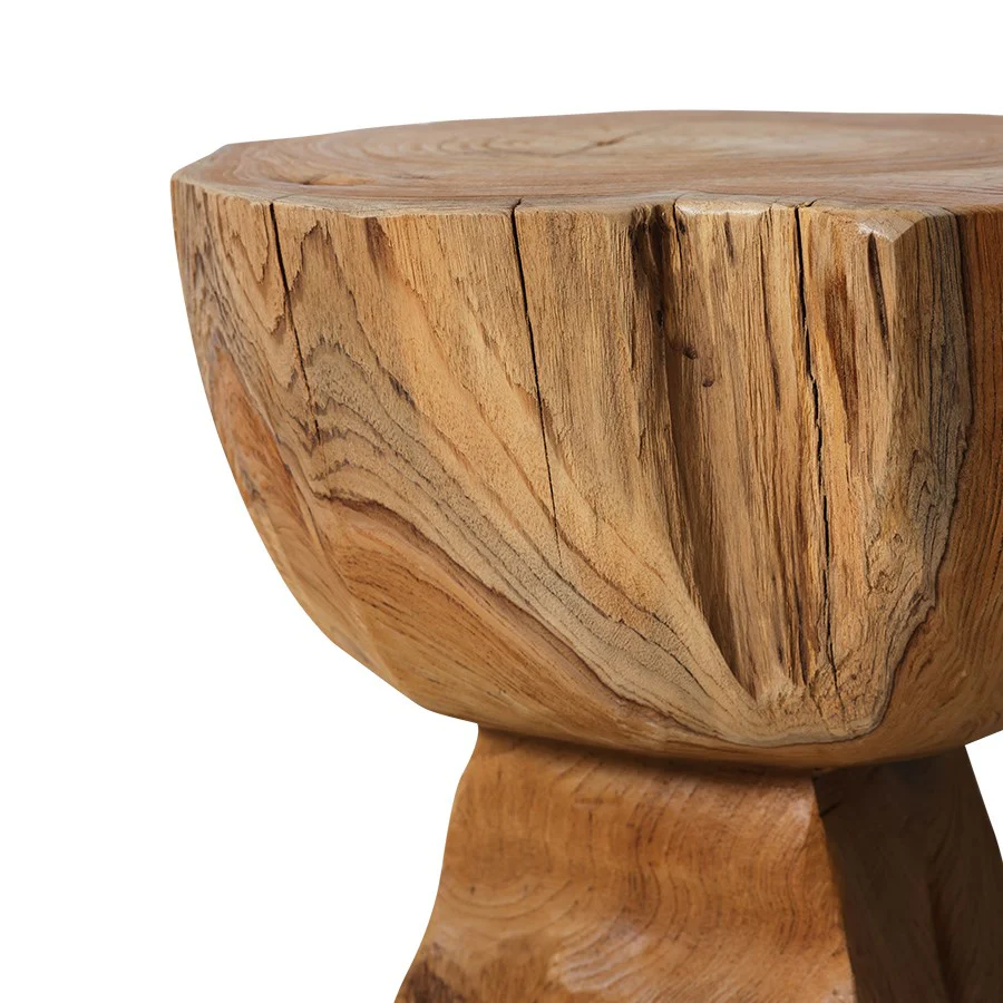 Arched Wooden Stool - Image 3