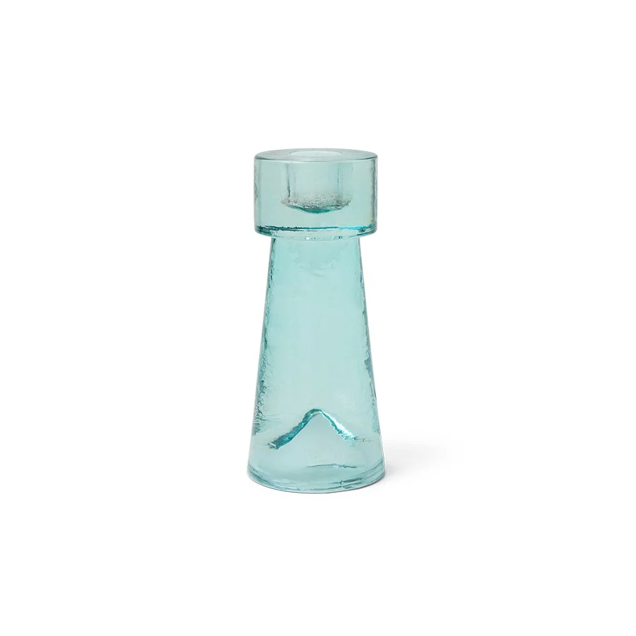 Arte Candle Holder Medium, Ice Blue