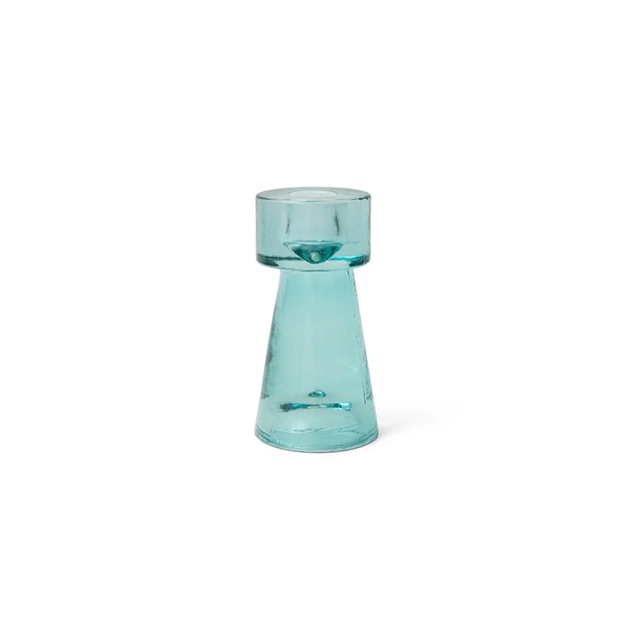Arte Candle Holder Small, Ice Blue