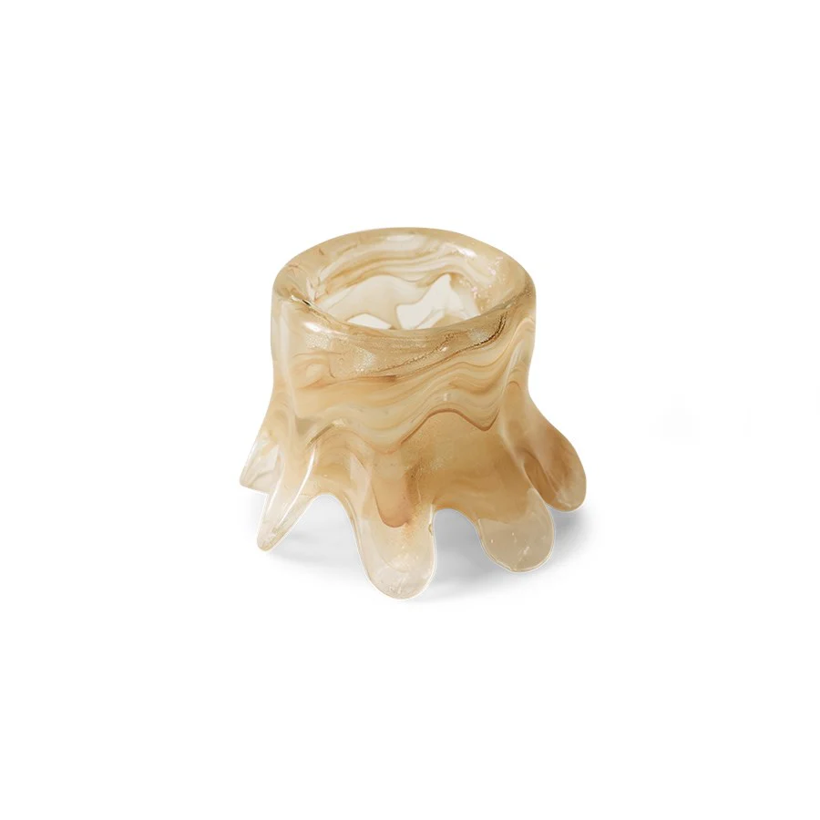 Candle Holder Low, Cream - Image 3