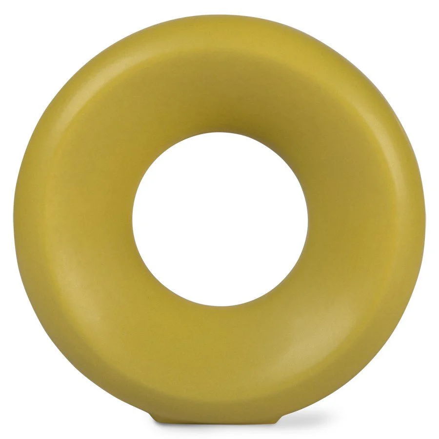 Ceramic Circle Vase S Green - Image 3