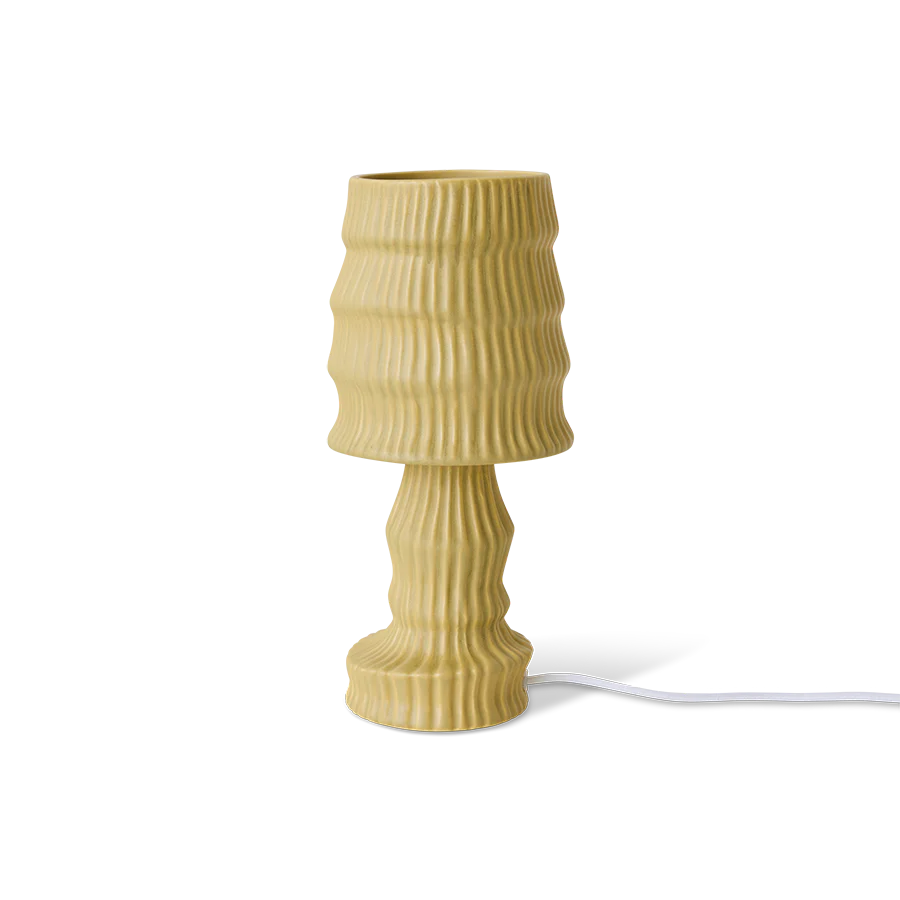 Ceramic Table Lamp, Ochre - Image 5