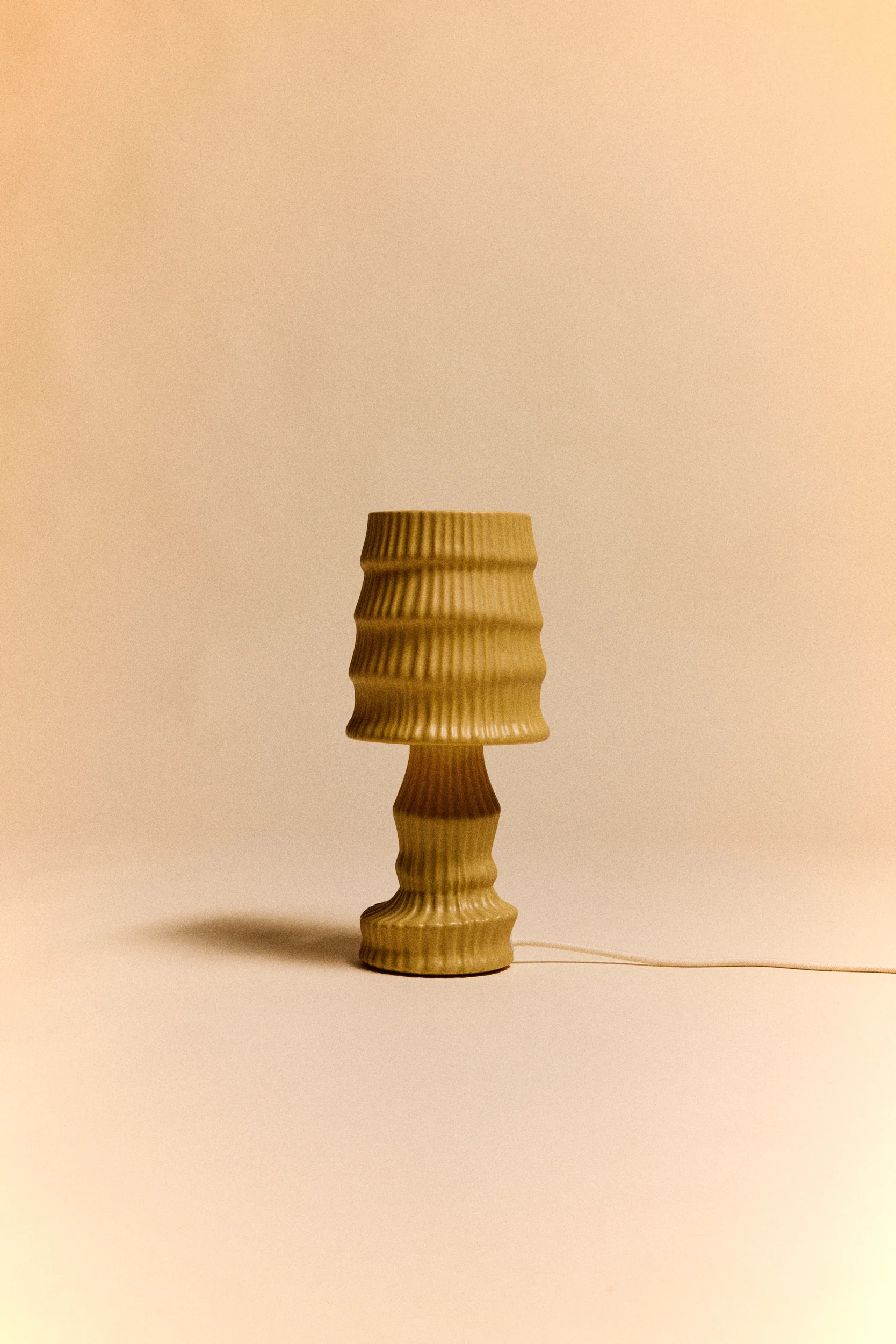 Ceramic Table Lamp, Ochre - Image 7