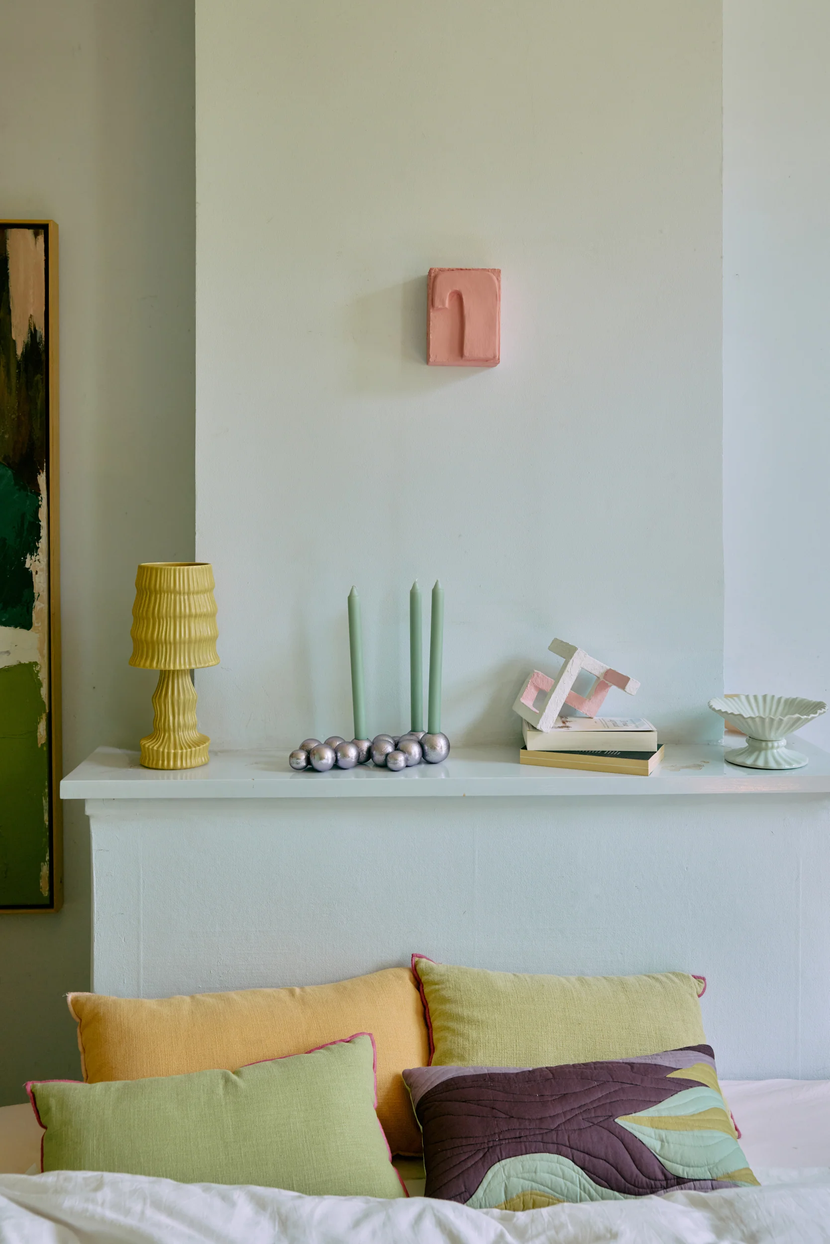 Ceramic Table Lamp, Ochre - Image 8