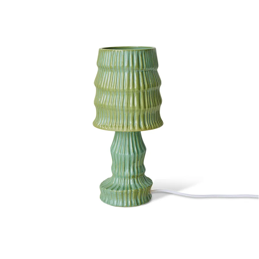 Ceramic Table Lamp, Petal