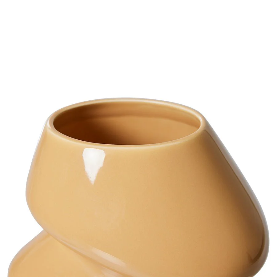 Ceramic Vase Organic Cappuccino S - Image 4