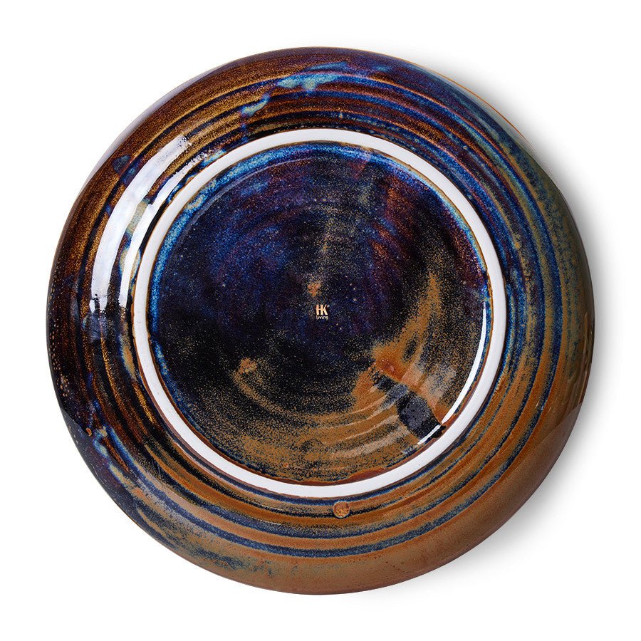 Chef ceramics: deep plate L, rustic blue (560ml) - Image 4