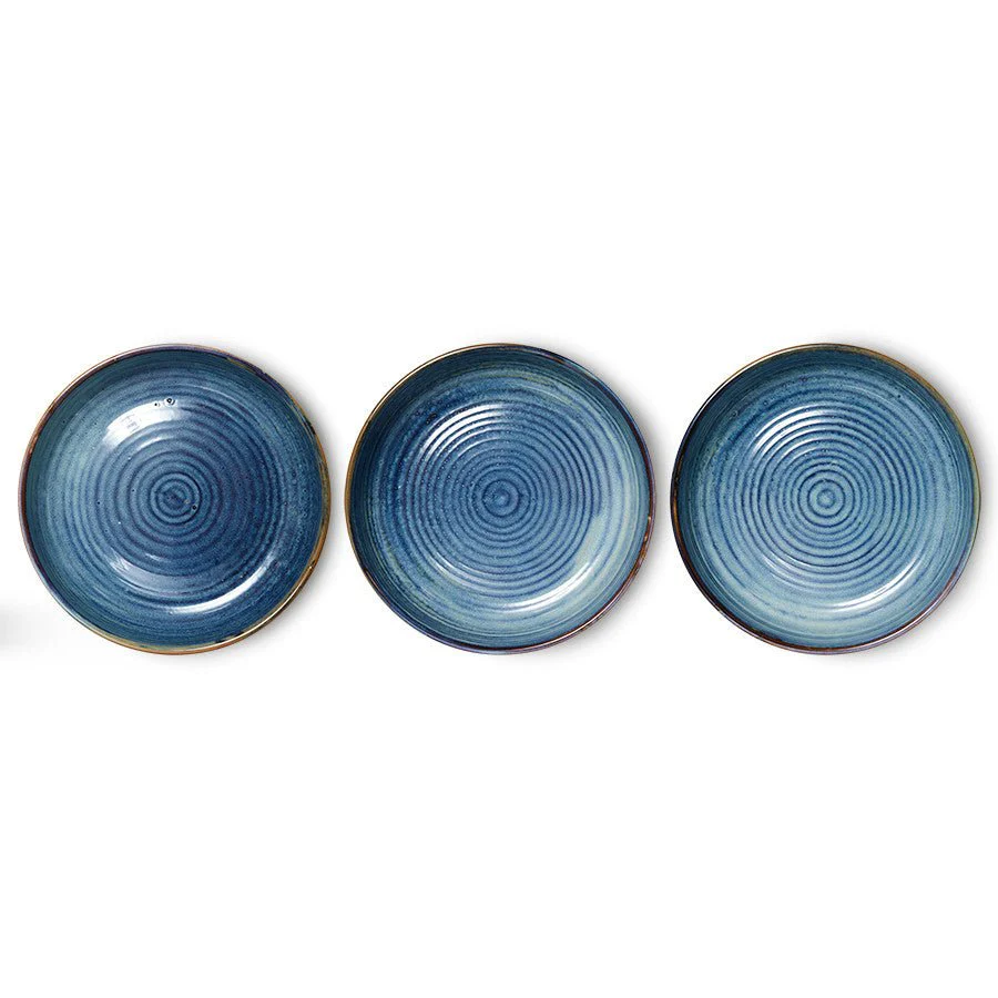 Chef ceramics: deep plate L, rustic blue (560ml) - Image 5