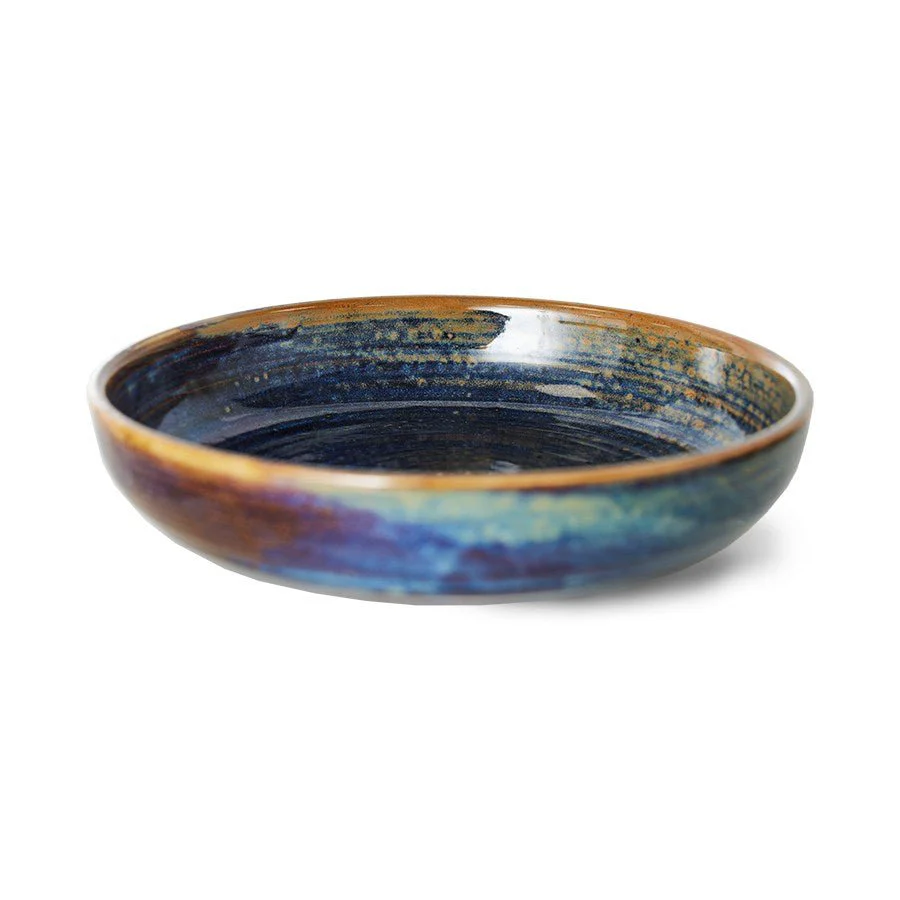 Chef ceramics: deep plate M, rustic blue (480ml) - Image 2