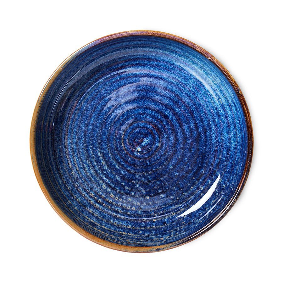 Chef ceramics: deep plate M, rustic blue (480ml) - Image 3