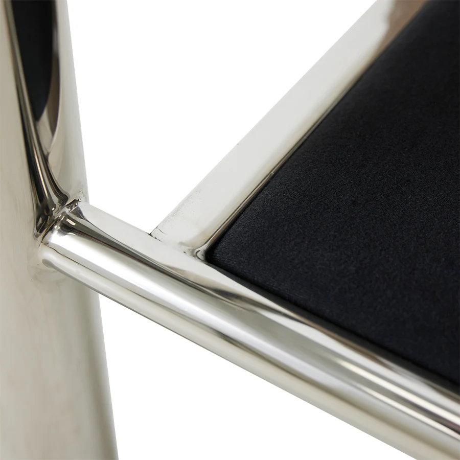 Chrome Lounge Armchair, Canvas Mint - Image 7