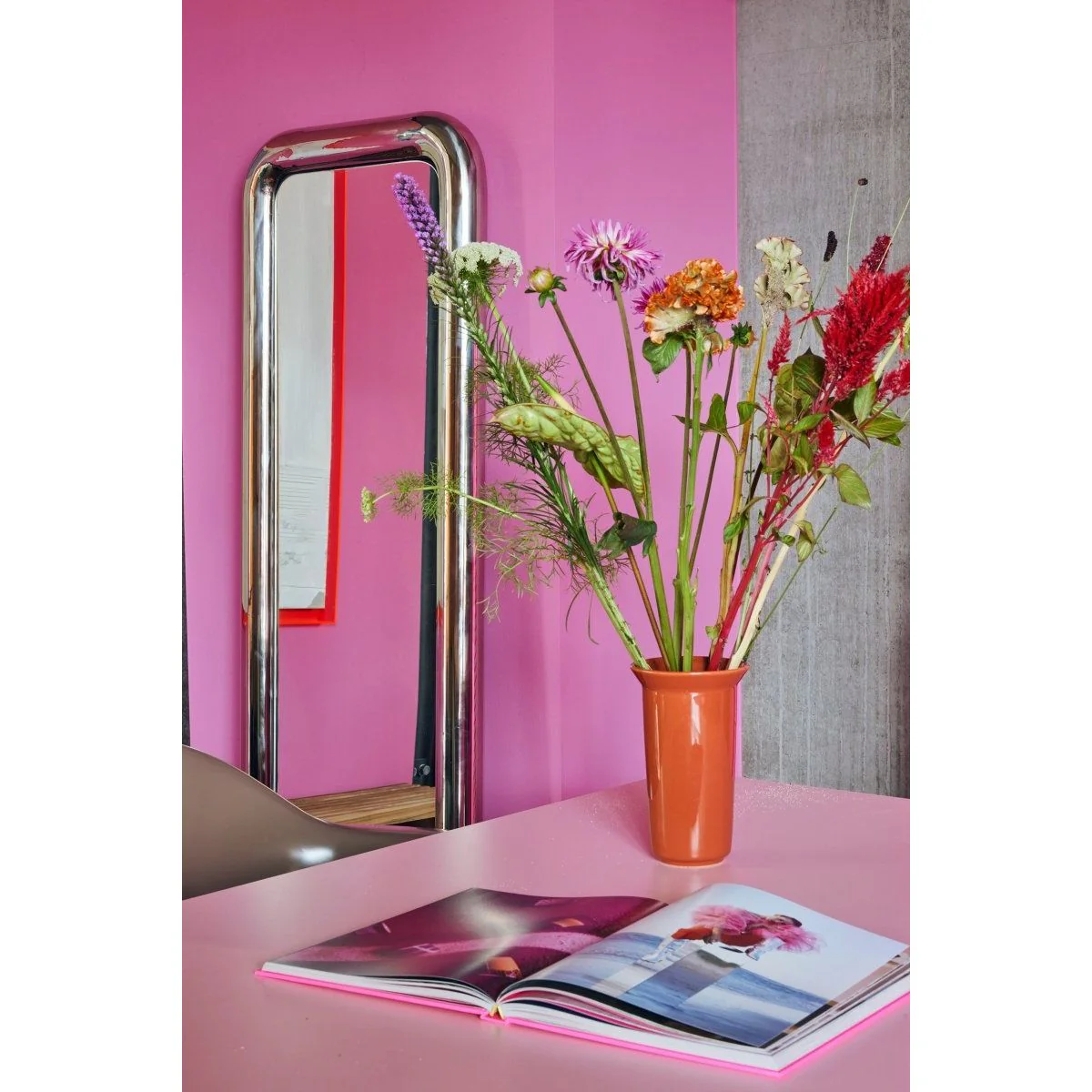 Chubby Standing Chrome Mirror - Image 6