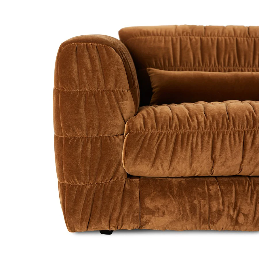 Club Couch: Royal Velvet, Caramel - Image 2