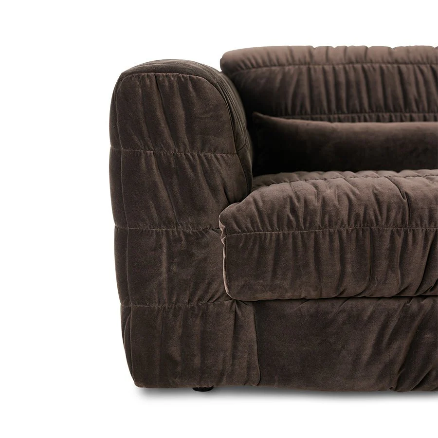 Club Couch : Royal Velvet, Espresso - Image 2