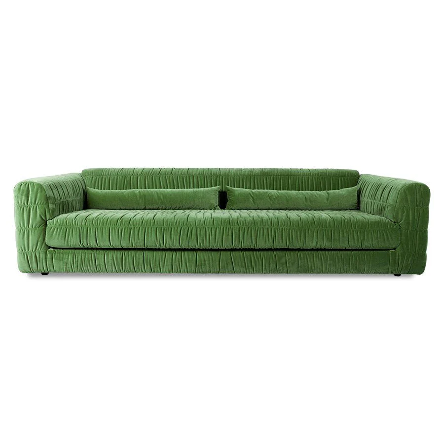 Club Couch: Royal Velvet, Green
