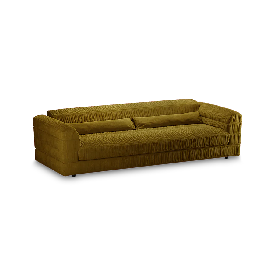 Club Couch: Royal Velvet, Olive - Image 2