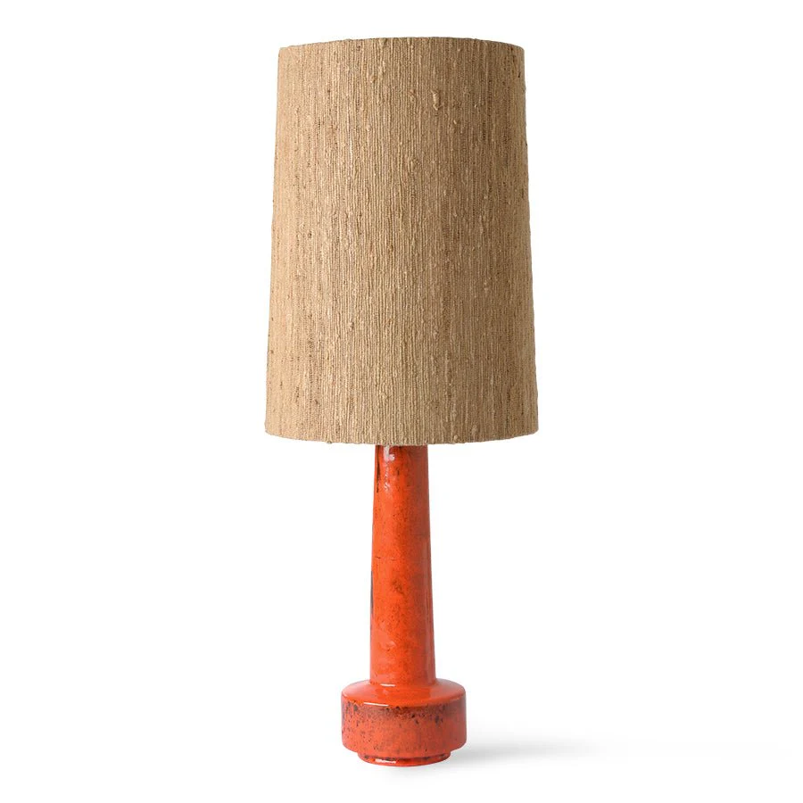 Cone Lamp Shade Silk Brown - Image 2