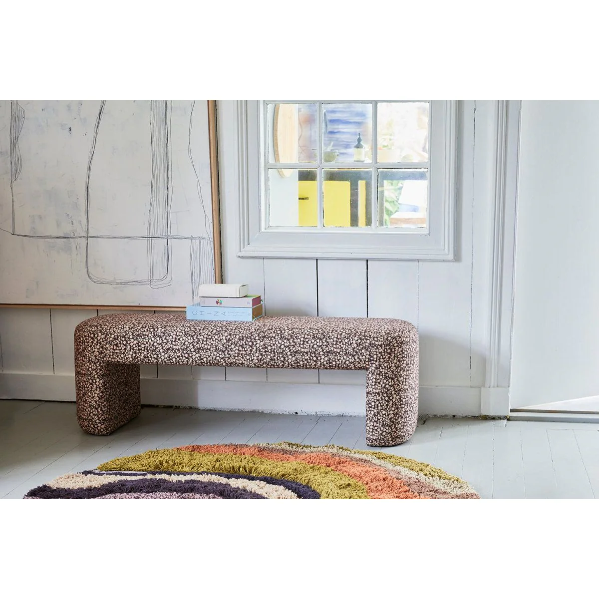 Doris for HKliving Lobby Bench Floral Print - Image 5
