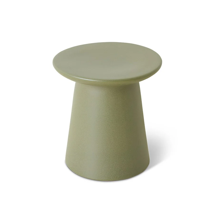 Earthenware Side Table M Army - Image 2