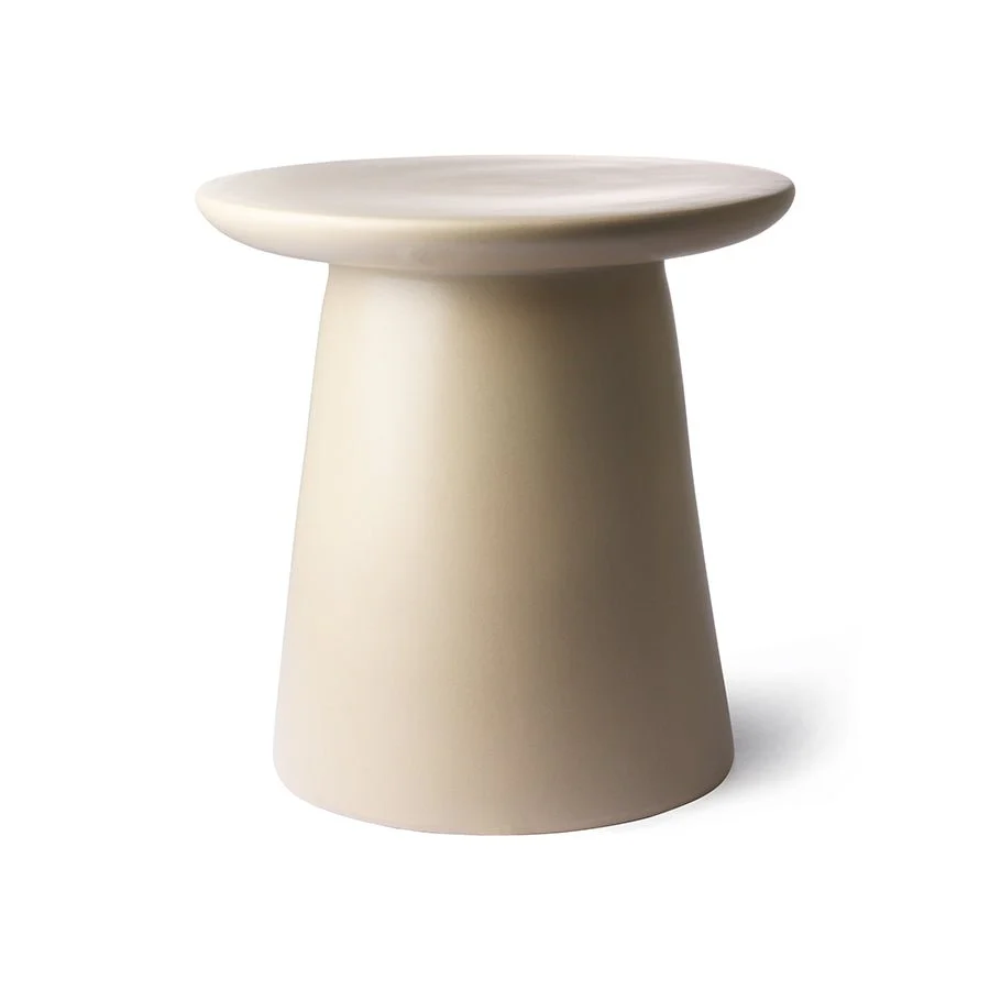 Earthenware Side Table M Cream - Image 2
