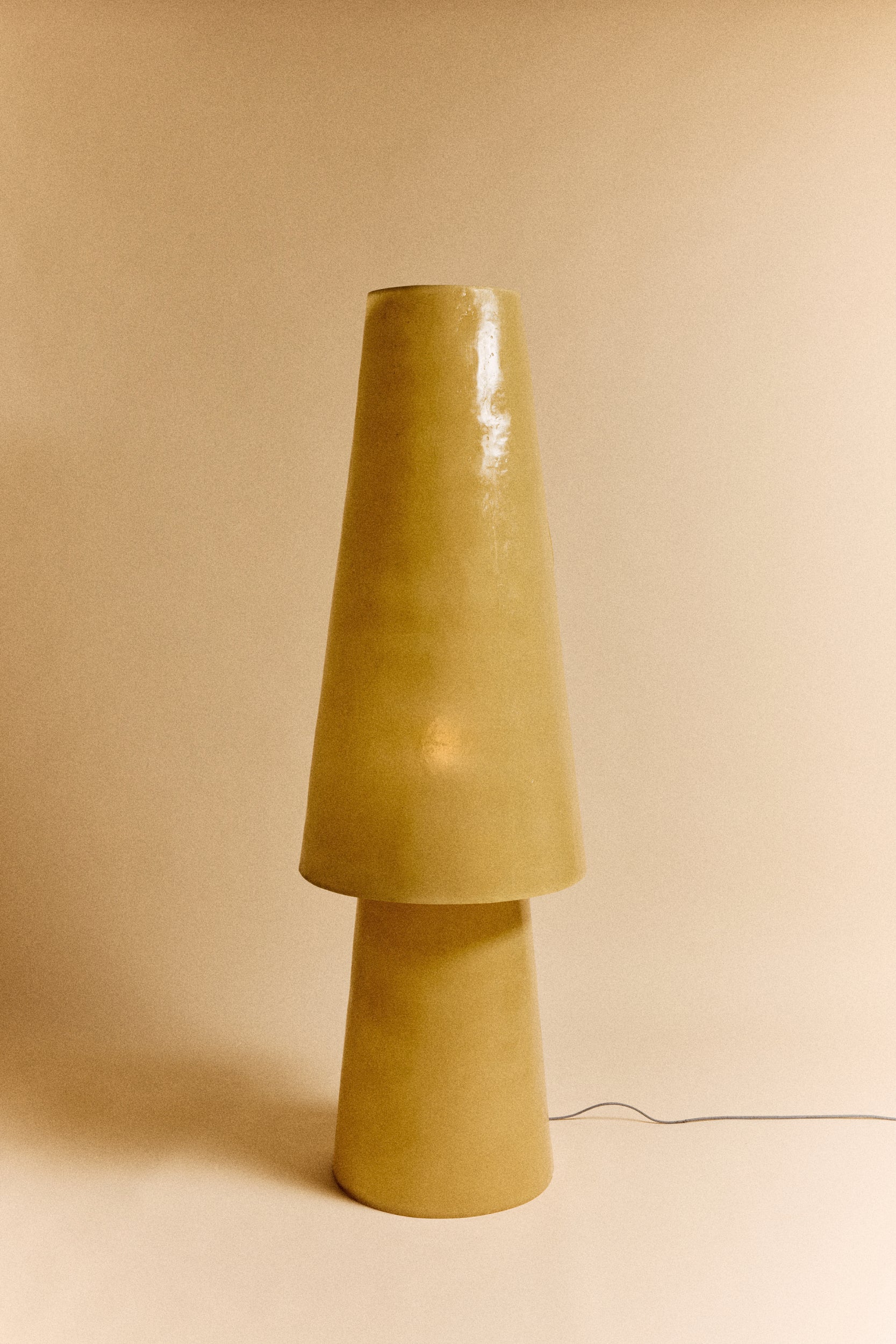 Glassfiber Floor Lamp, Soft Green - Image 3