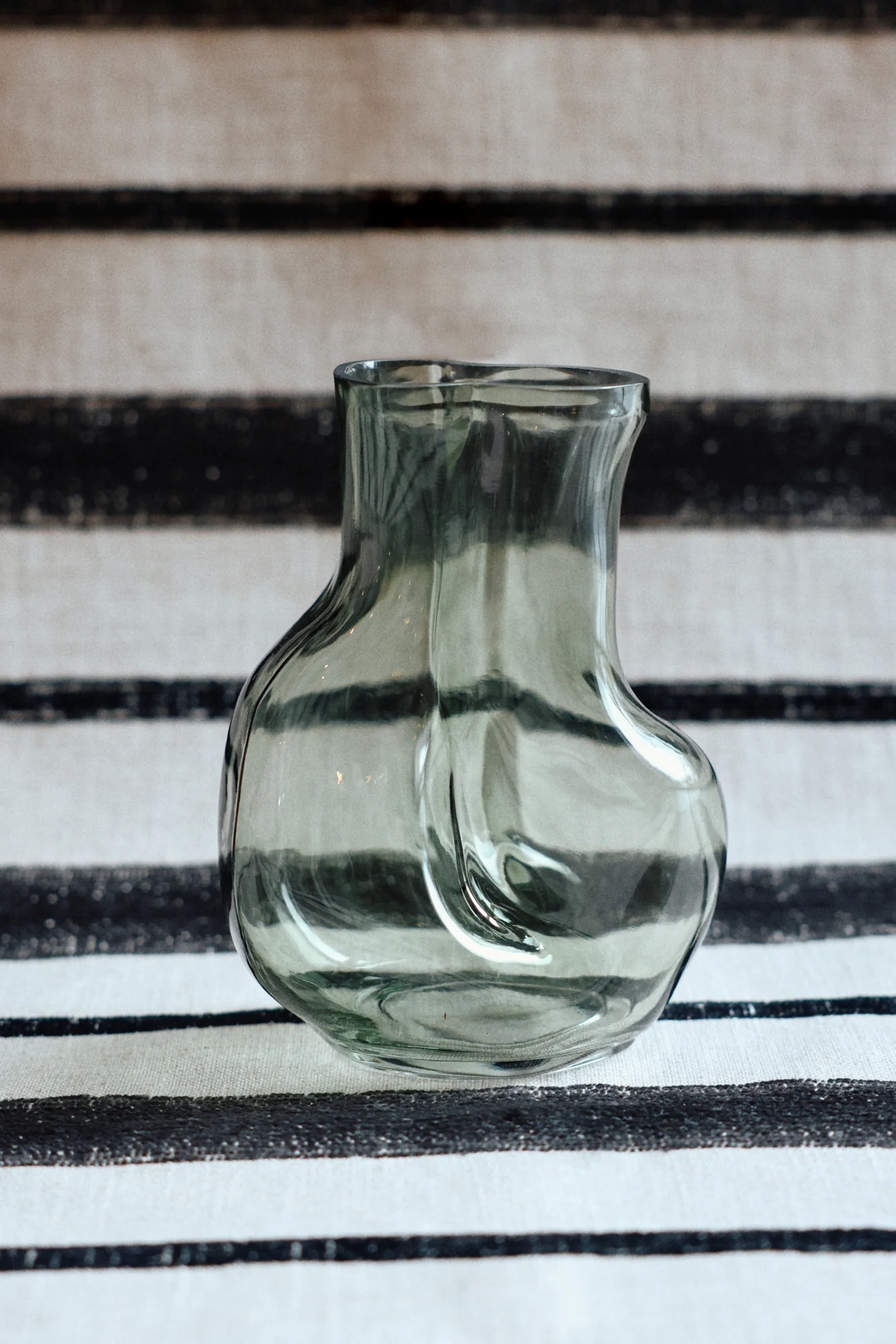 Gleam Glass High Vase, Olive - Image 4