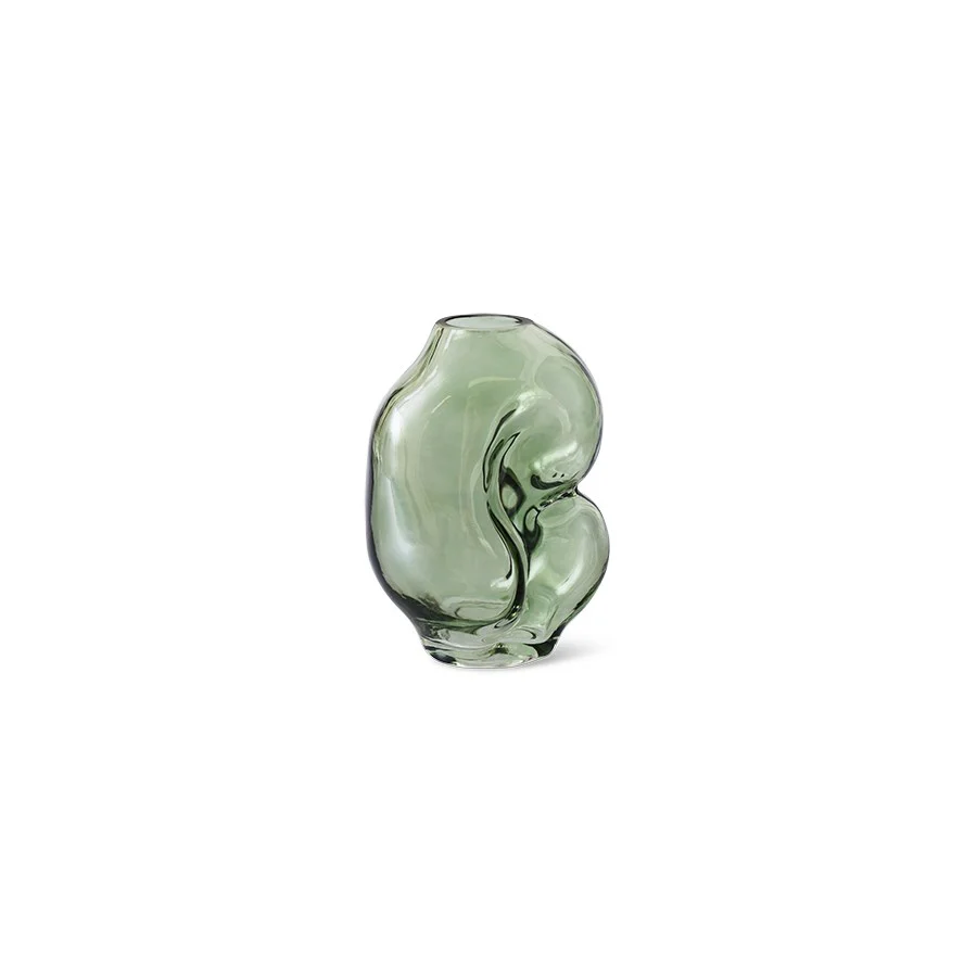 Gleam Glass Small Vase, Olive - Image 3