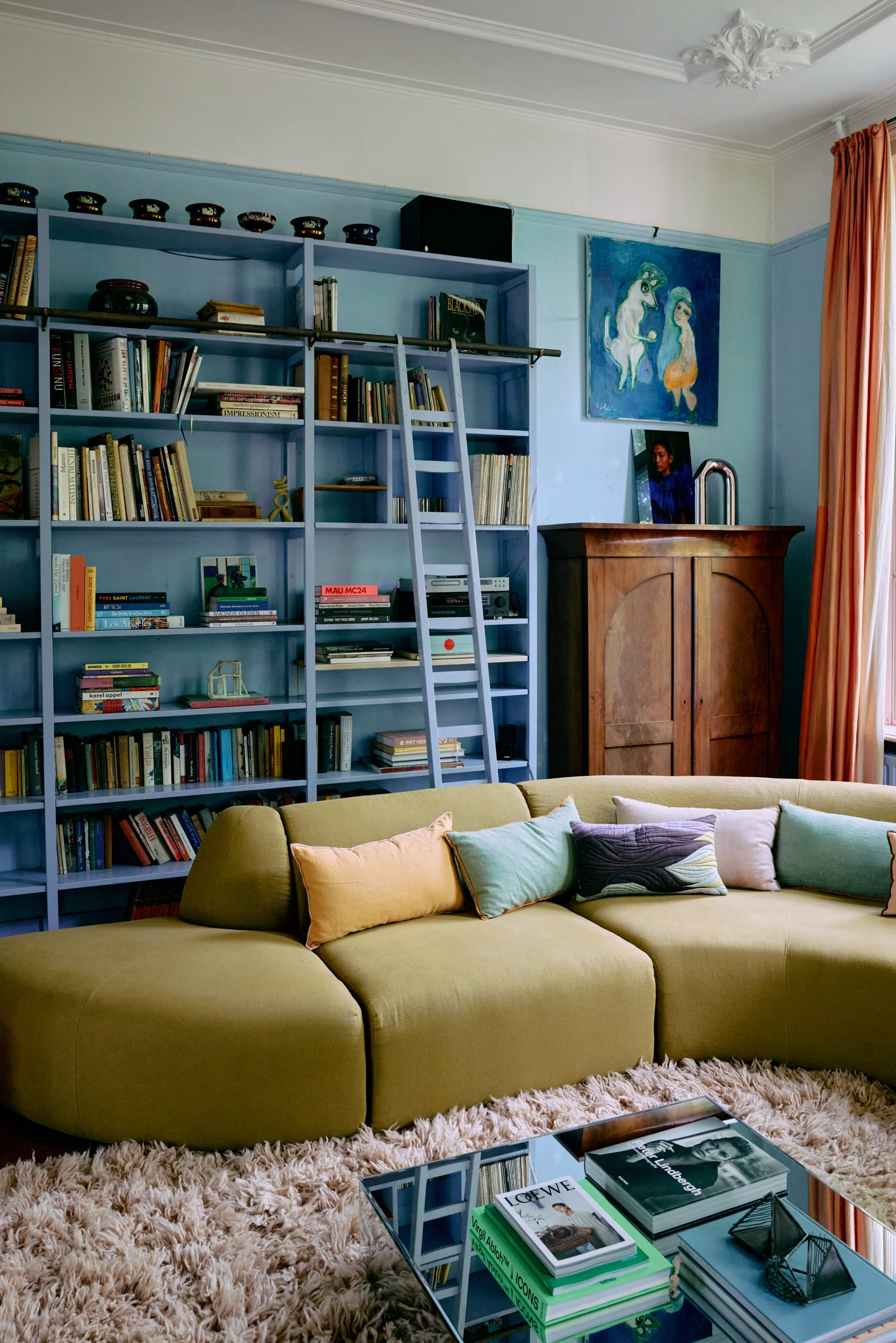 Jax Couch: Element Left End, Royal Velvet, Olive - Image 4