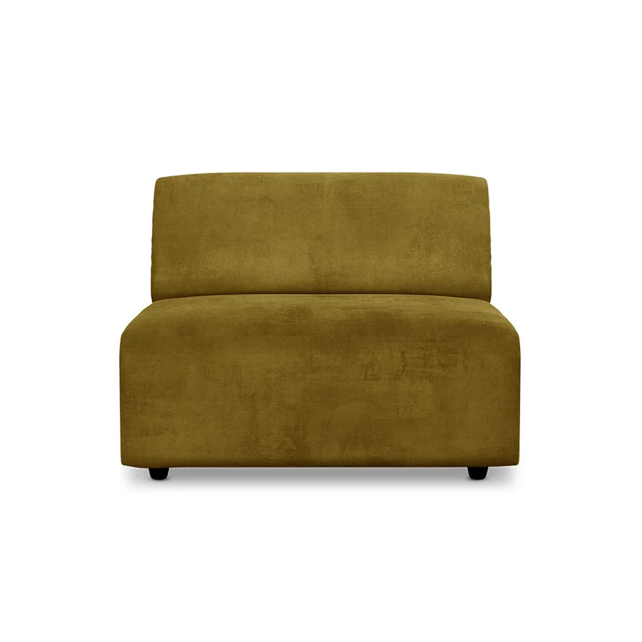 Jax Couch: Element Middle, Royal Velvet, Olive