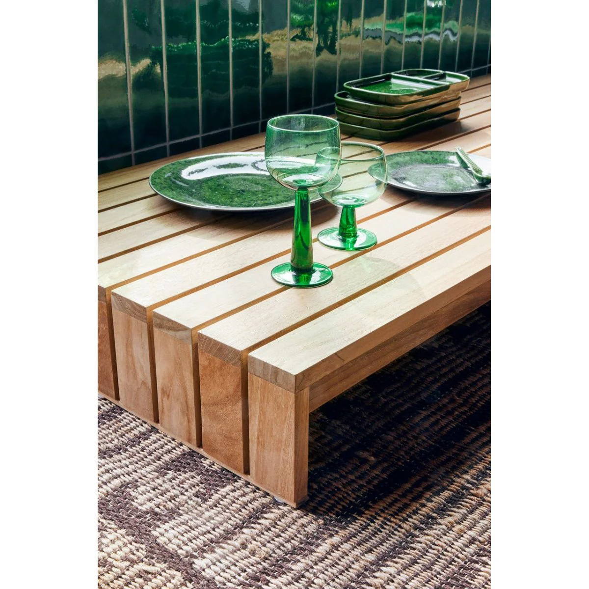 Lounge Coffee Table, Teak - Image 4