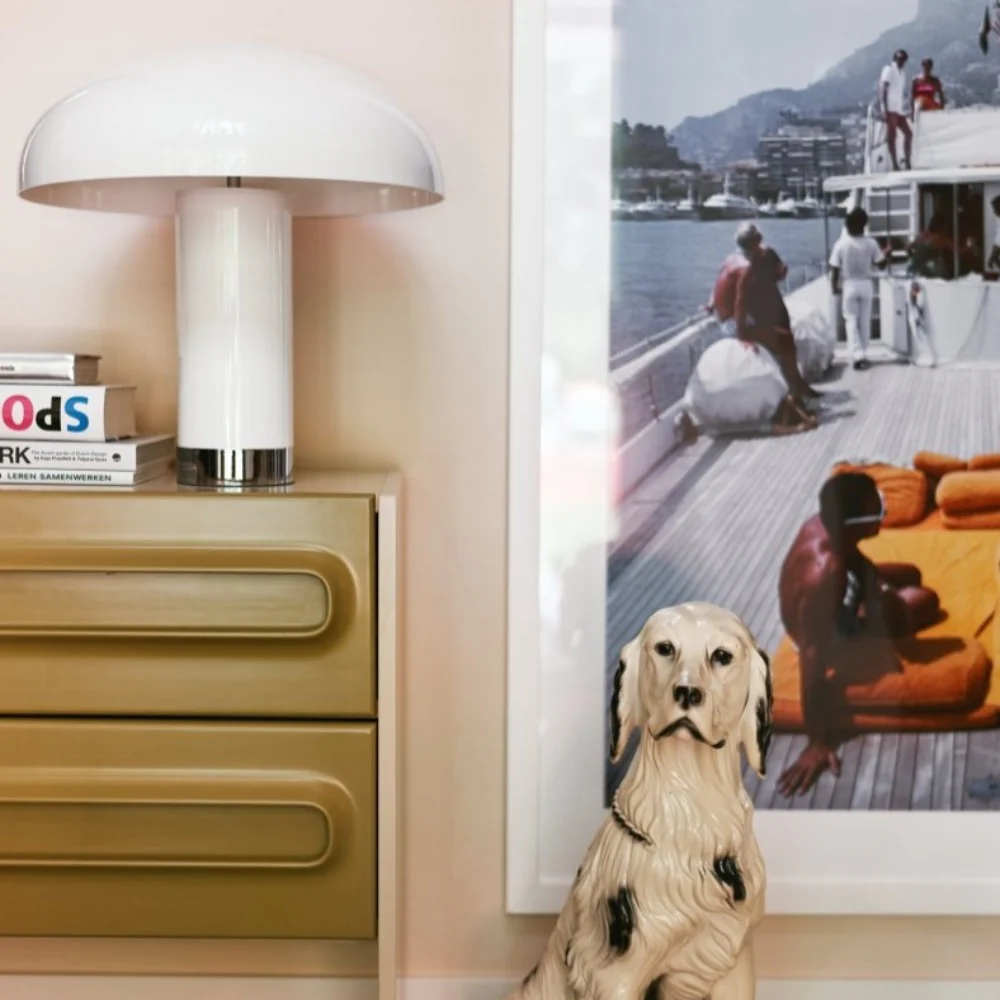 Lounge Table Lamp Cream - Image 4